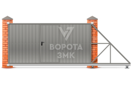 Ворота 3500×2000 из профлиста ЗМК-7787