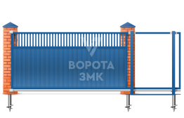 Ворота откатные 3000×2000 ЗМК-6887