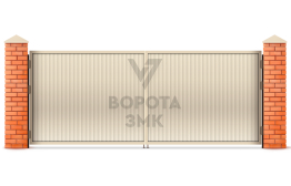 Ворота электрические распашные 3000×2000 ЗМК-4844