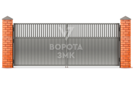Распашные двупольные ворота 2250×2000 ЗМК-4888