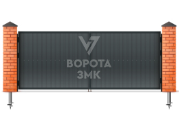 Ворота 2500×2250 из профнастила ЗМК-5197