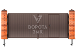 Распашные металлические ворота 1500×2250 ЗМК-5201