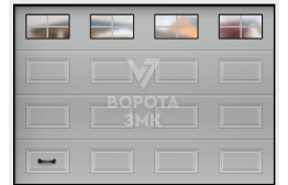Секционные подъемные ворота Alutech 2250×3000 ЗМК-2875
