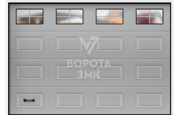 Вертикальные подъемные ворота для гаража 2500×2500 ЗМК-3099