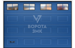 Ворота секционные Алютех 2750×2500 ЗМК-2892