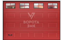Вертикальные подъемные секционные ворота 2250×3000 ЗМК-3065
