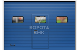 Противопожарные секционные ворота 3000×3500 Алютех ЗМК-3773